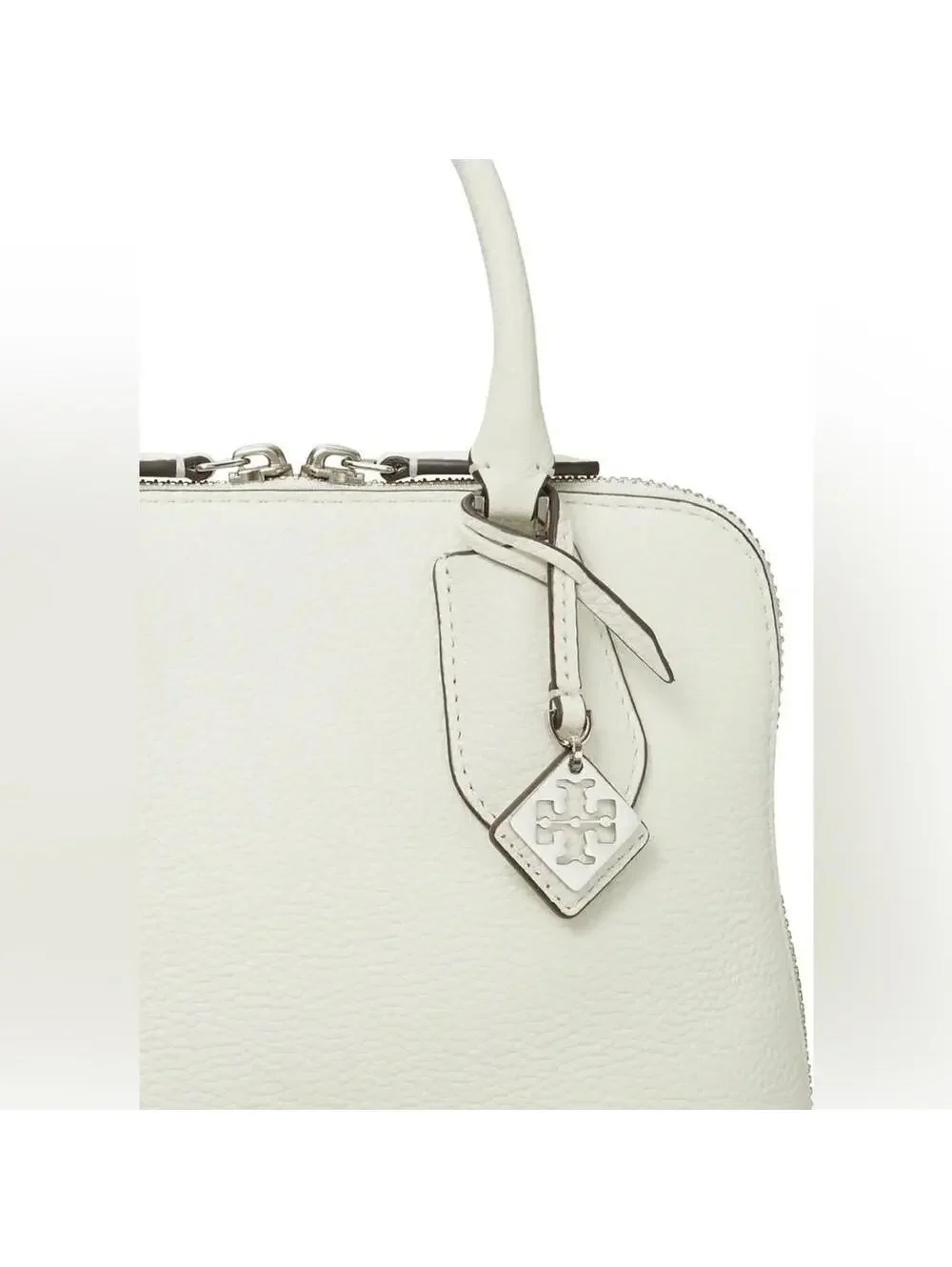 Tory Burch Mini Swing Satchel Leather Bag NWT White